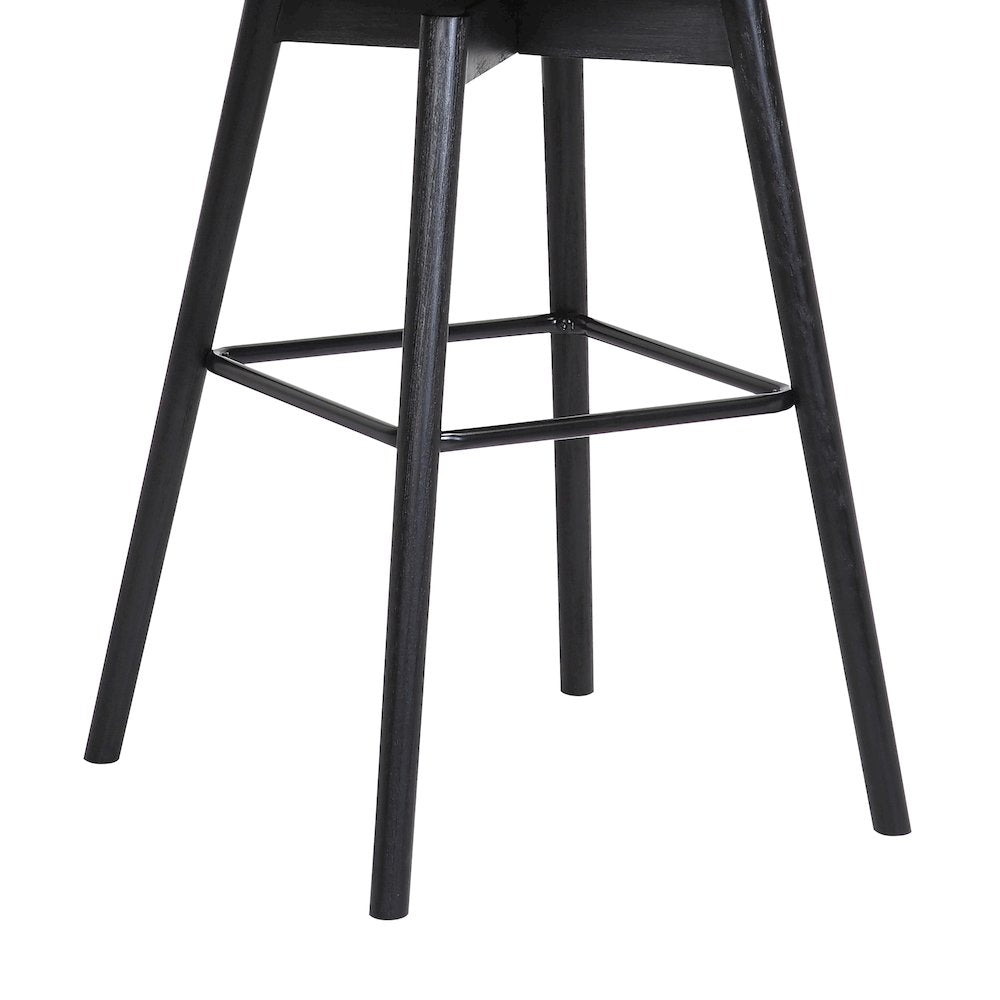 Sicily Upholstered Wood Swivel Bar or Counter Stool