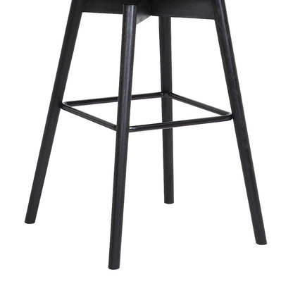 Sicily Upholstered Wood Swivel Bar or Counter Stool