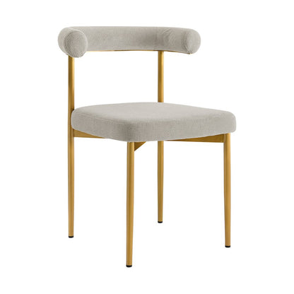 Shannon Dining Chair with Gold Brushed Stainless Steel