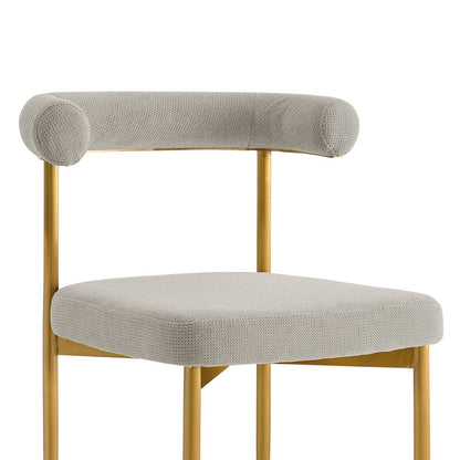 Shannon Dining Chair with Gold Brushed Stainless Steel