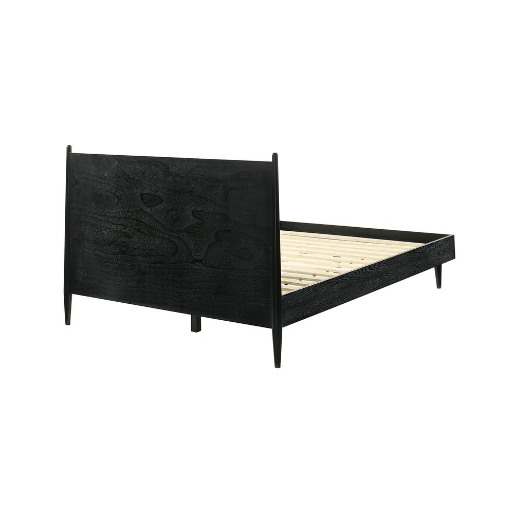 Artemio Queen 4 Piece Wood Bedroom Set in Black Finish