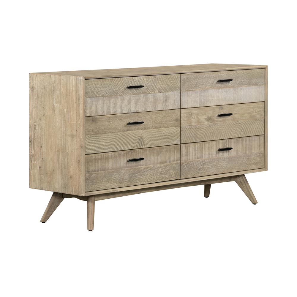 Baly 4 Piece Acacia King Platform Bedroom Set with Dresser and Nightstands