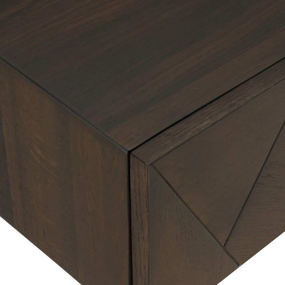 Marquis 4 Piece Queen Size Platform Bed Frame Bedroom Set in Oak Wood with Faux Leather Headboard 4pc Bedroom Set
