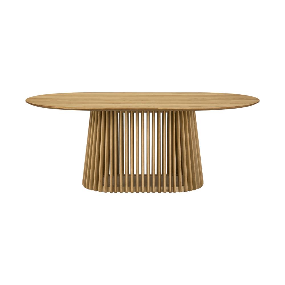 Pasadena Erie 5 Piece Oval Dining Set in Natural Oak Finish