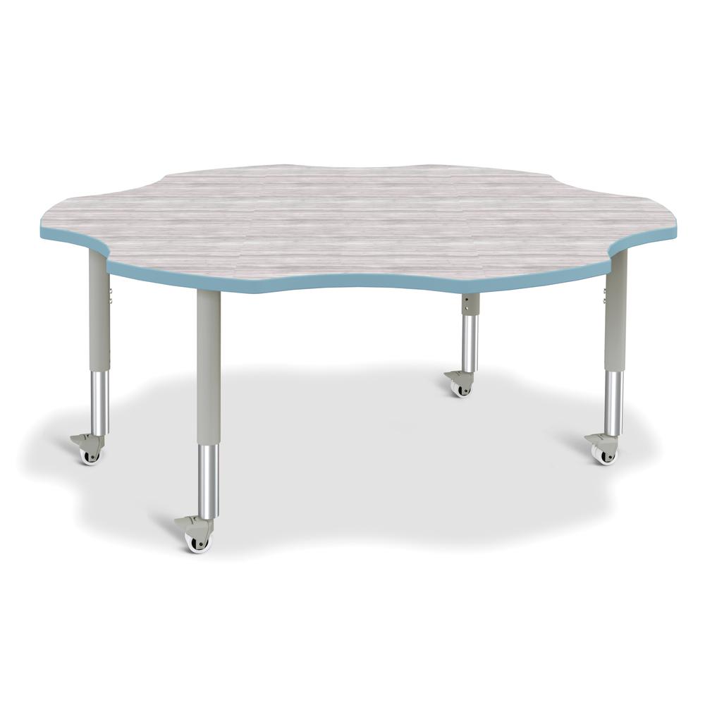 Berries® 6-Leaf Activity Table - Mobile - Driftwood Gray/Coastal Blue/Gray