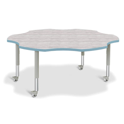 Berries® 6-Leaf Activity Table - Mobile - Driftwood Gray/Coastal Blue/Gray