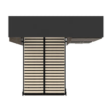 Orion Full Murphy Bed with Storage Cabinet and Pull-Out Shelf (91W)