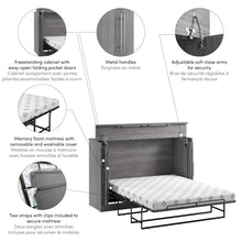 Nebula 69W Full Cabinet Bed with Mattress