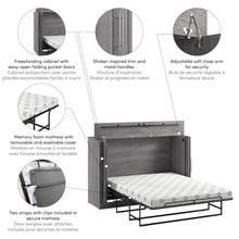 Pur 69W Full Cabinet Bed with Mattress