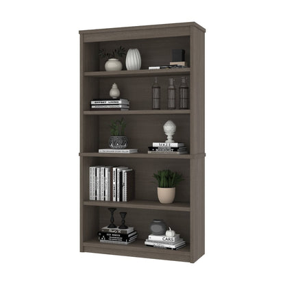 Bestar Universel 36W Bookcase in bark grey