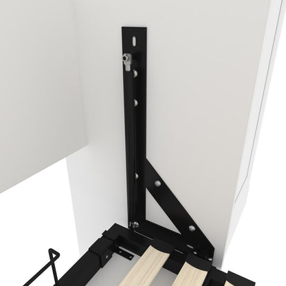 Versatile Queen Murphy Bed and 2 Closet Organizers with Doors (115W)