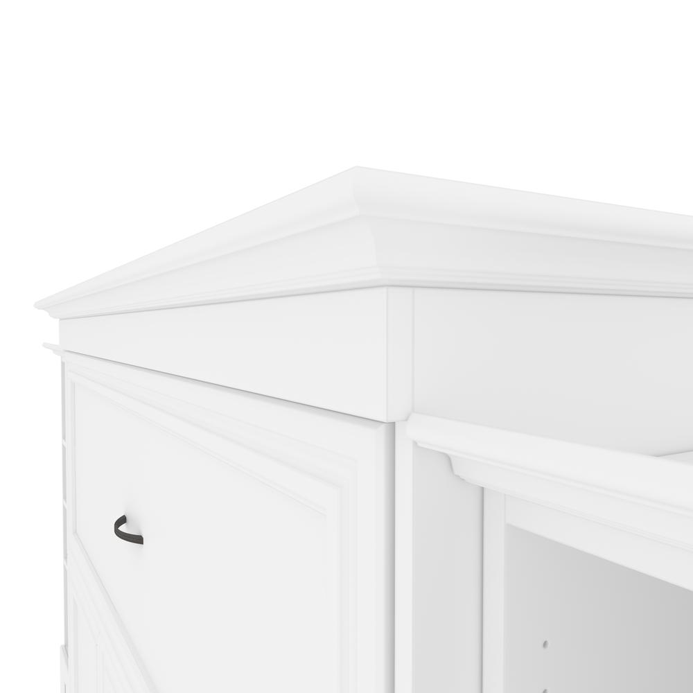 Versatile Queen Murphy Bed and 2 Closet Organizers with Doors (115W)