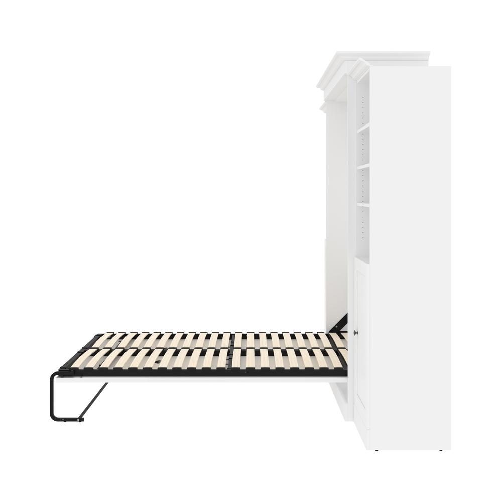 Versatile Queen Murphy Bed and 2 Closet Organizers with Doors (115W)