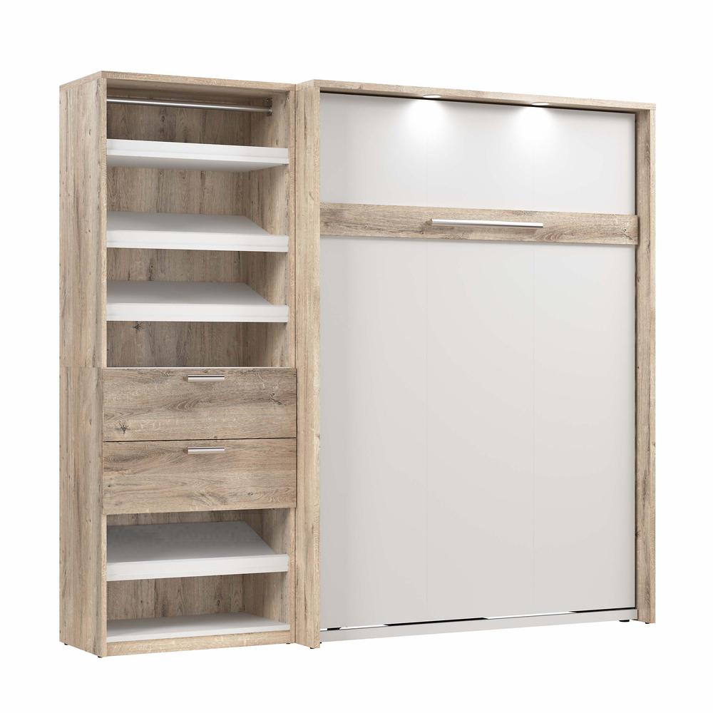 Cielo Full Murphy Bed with Closet Organizer (89W)