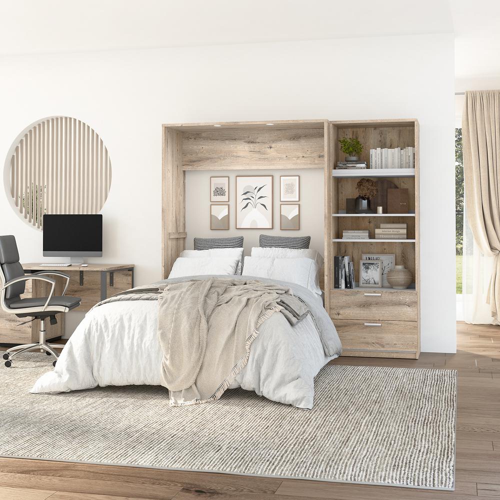 Cielo Full Murphy Bed with Closet Organizer (89W)