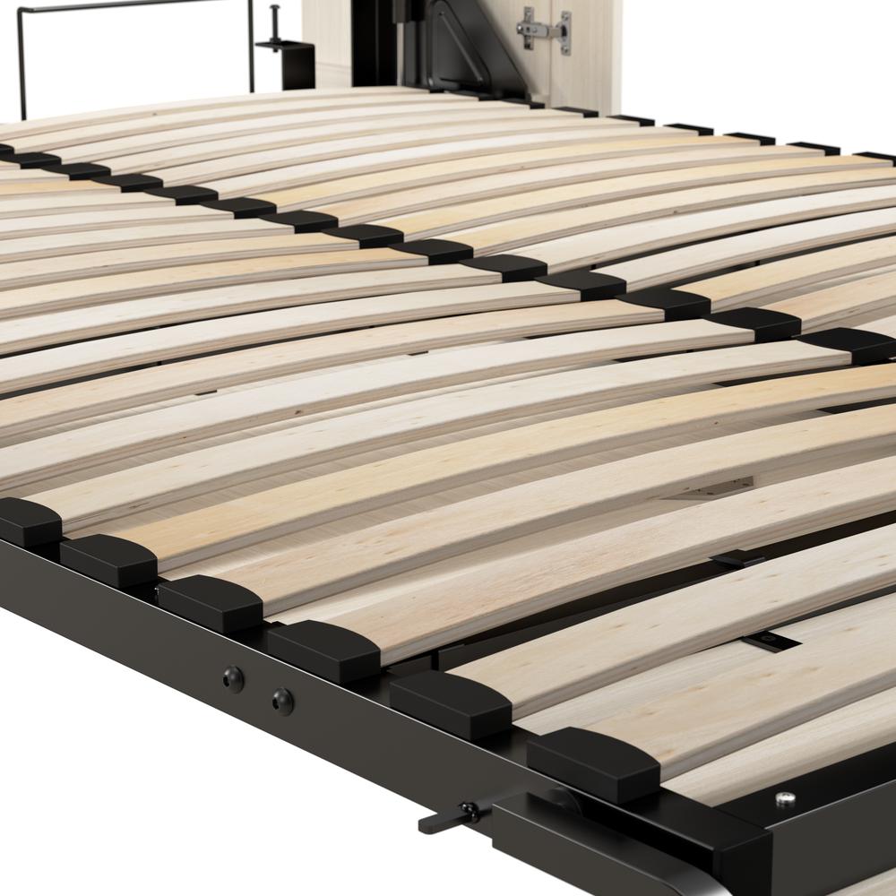 Lumina Full Murphy Bed with Storage Cabinet (84W)