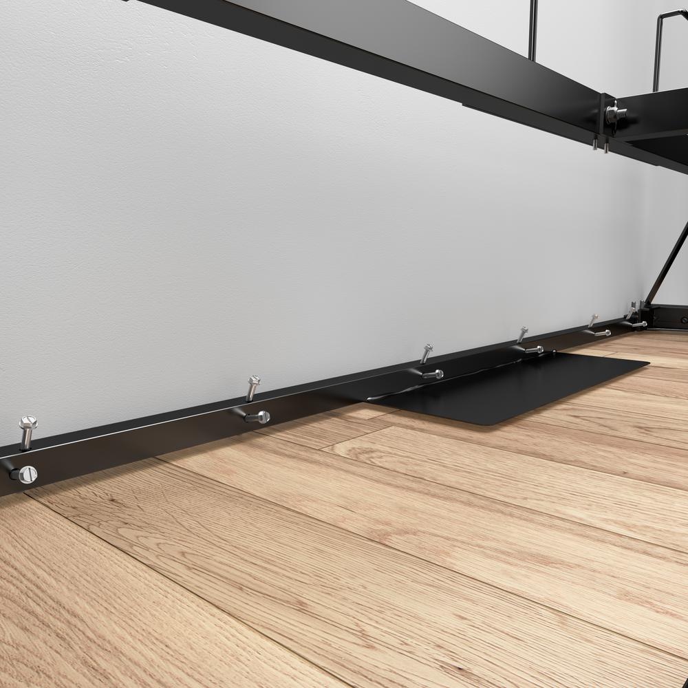 Lumina Full Murphy Bed with Storage Cabinet (84W)