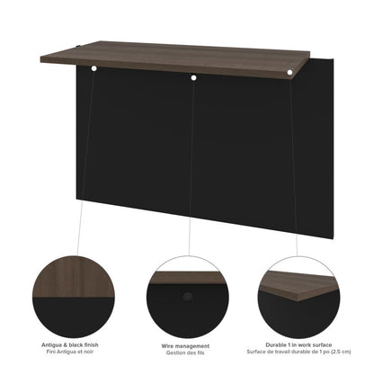 72W U-Shaped Executive Desk with Lateral File Cabinet