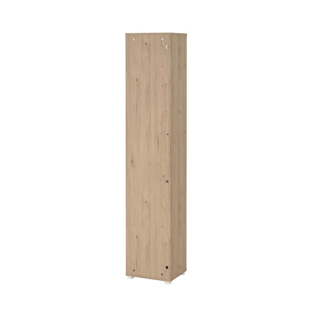 Brown 5-Shelf Bookcase with Side Access Design for Home or Office