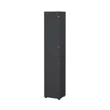 Gray 5-Shelf Bookcase with Fixed Shelves for Living Room or Office