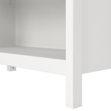 Modern White 6-Shelf Bookcase with Adjustable Shelves for Home Office