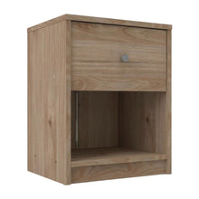Hickory Nightstand with One Drawer and Timeless Style