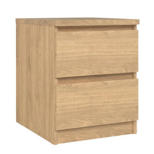 Hickory Nightstand with 2 Drawers and Timeless Design