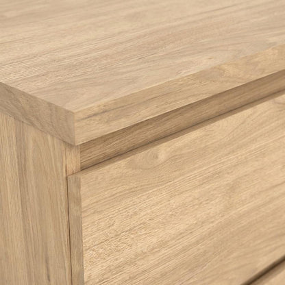 Hickory Nightstand with 2 Drawers and Timeless Design