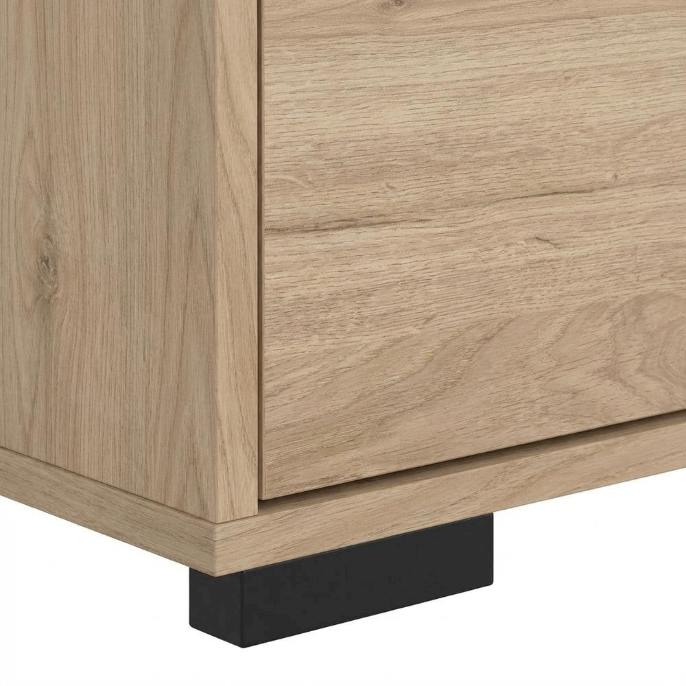 Jackson Hickory 3-Drawer Chest, 27 Inch Wide, Metal Drawer Runners