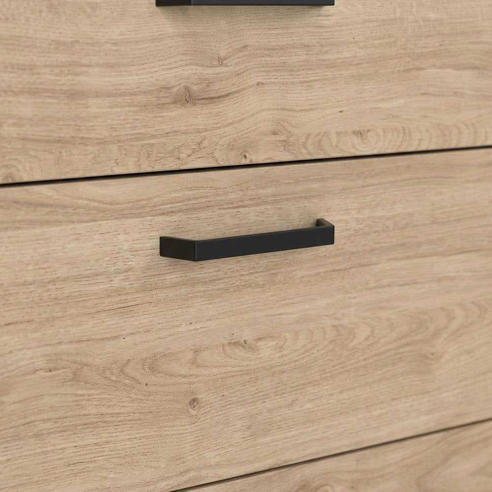 Jackson Hickory 3-Drawer Chest, 27 Inch Wide, Metal Drawer Runners