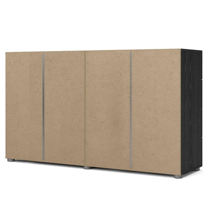 Austin 8 Drawer Double Dresser, Black Woodgrain