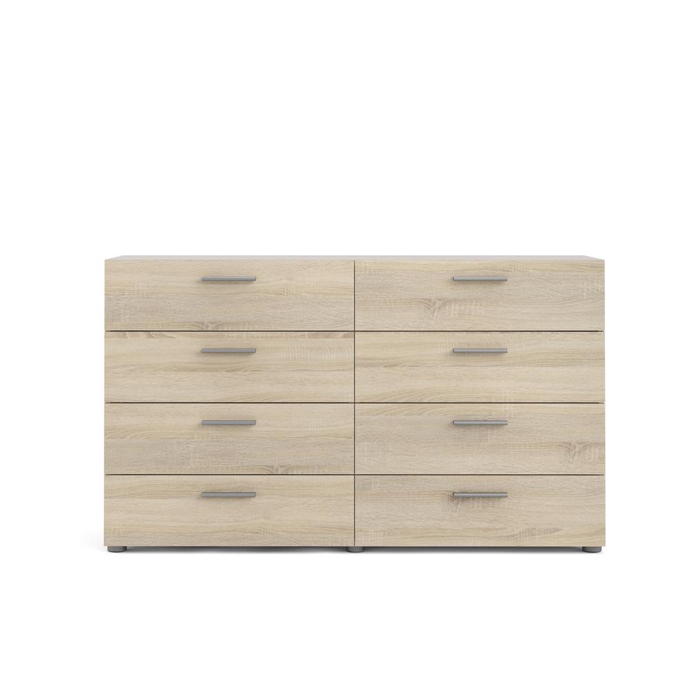 Austin 8 Drawer Double Dresser, Oak Structure