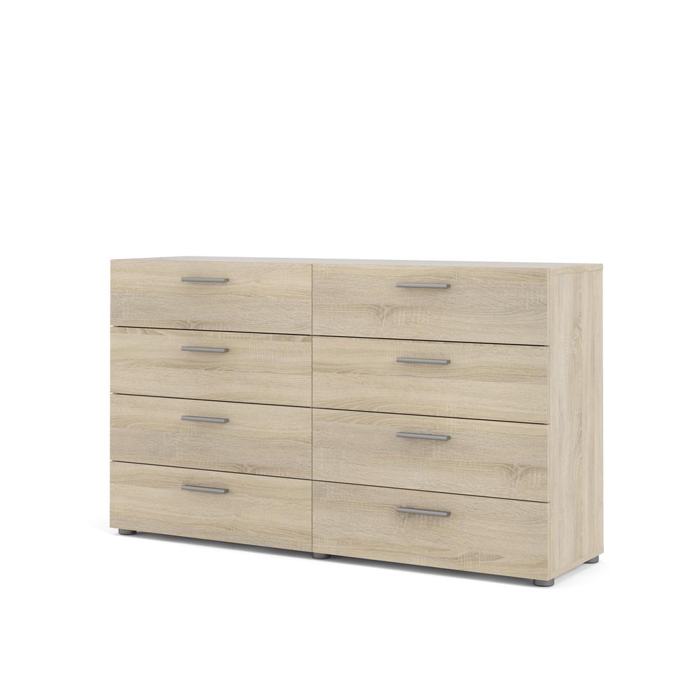 Austin 8 Drawer Double Dresser, Oak Structure
