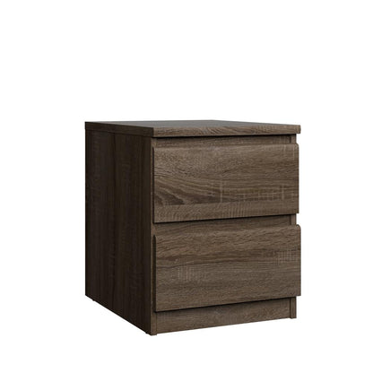 Scottsdale 2 Drawer Nightstand, Truffle Oak