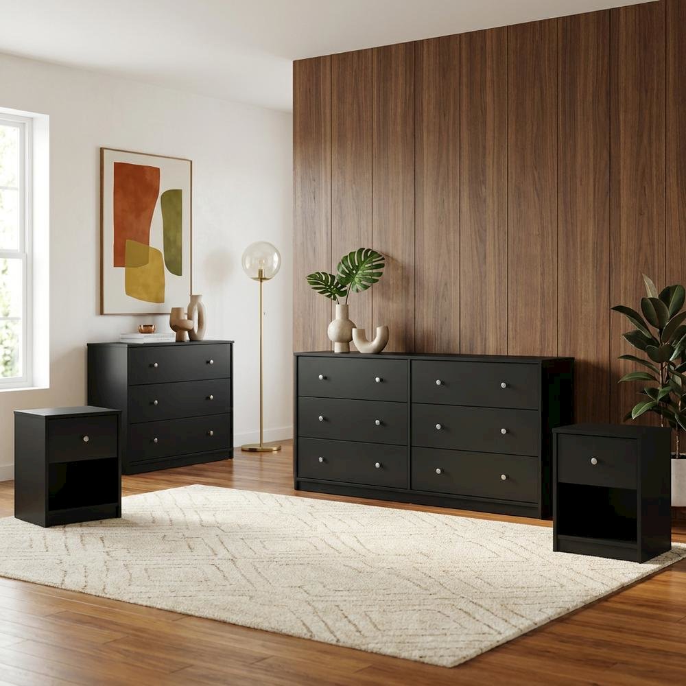 4-Piece Bedroom Set with Timeless Style and Durable Hardware