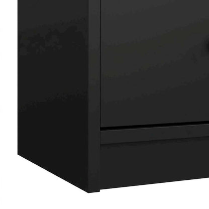 3-Piece Black Bedroom Set with Double Dresser and Nightstands