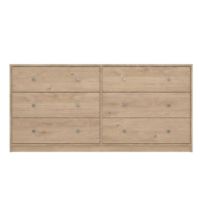 Three-Piece Bedroom Set with Double Dresser and Nightstands, Timeless Design