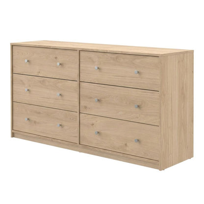Three-Piece Bedroom Set with Double Dresser and Nightstands, Timeless Design