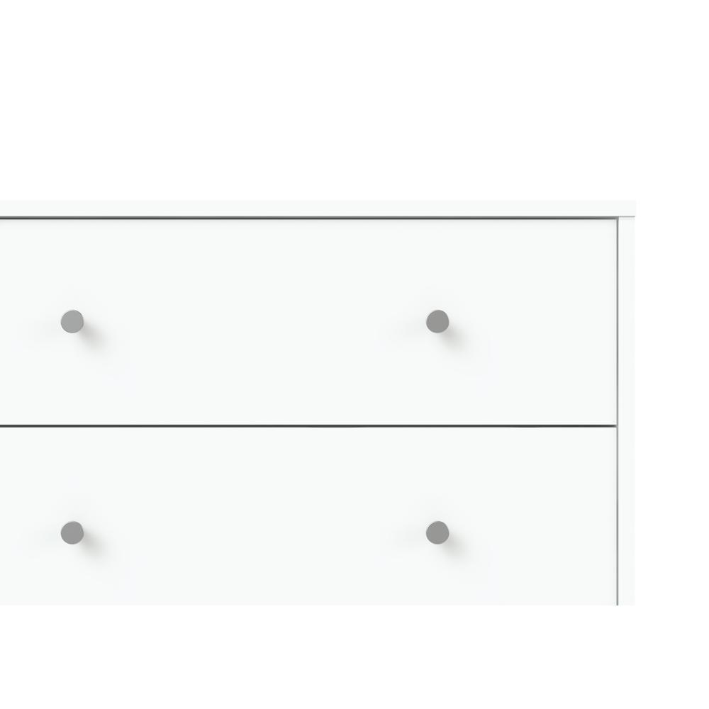 White 3 Drawer Nightstand - Large Bedside Dresser for Stylish Storage