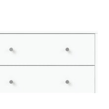 White 3 Drawer Nightstand - Large Bedside Dresser for Stylish Storage