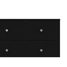 Black 3 Drawer Dresser - Compact Small Chest of Drawers for Bedrooms