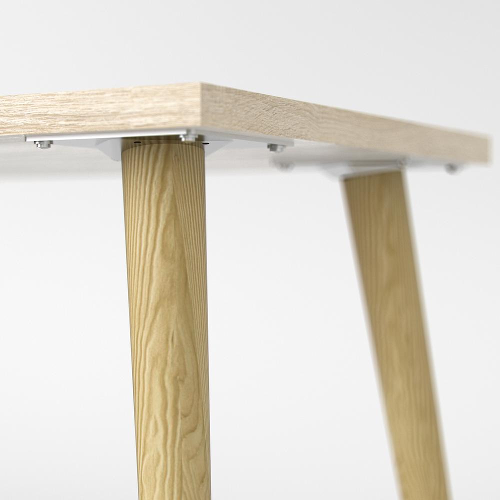 White Small Desk with Shelves - Compact Computer and Study Desk for Offices