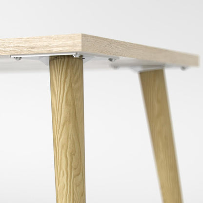 White Small Desk with Shelves - Compact Computer and Study Desk for Offices