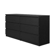 3 Piece Bedroom Set with Double Dresser and Nightstands in Classic Finish