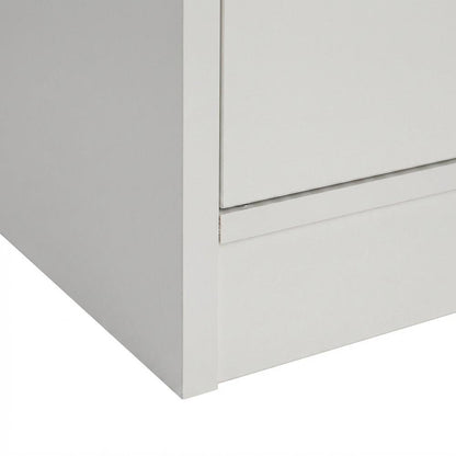White Computer Desk with 3 Drawers and Open Shelf for Home Office
