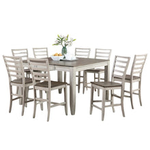 Brown Farmhouse Dining Table Set for 8 – Kitchen or Dining Room Table and Chairs