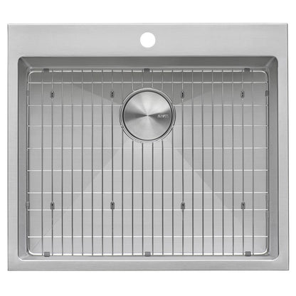 Ruvati Topmount Laundry Utility Sink 25 x 22 x 12 inch Tight Radius Deep 16 Gauge Stainless Steel - RVU6015