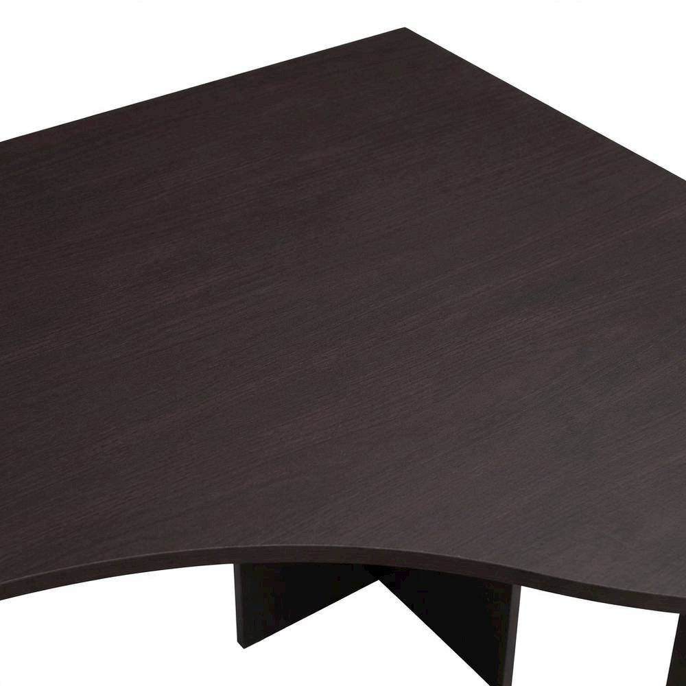 Espresso Office Desk with Storage and Workspace Organization