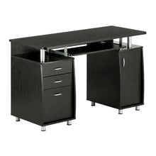 Espresso Finish Computer Desk With Storage And Spacious Work Surface