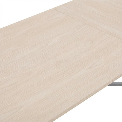 Two-Tone Desk, Storage, Sand Finish Modern Workstation, Drawer And Shelf